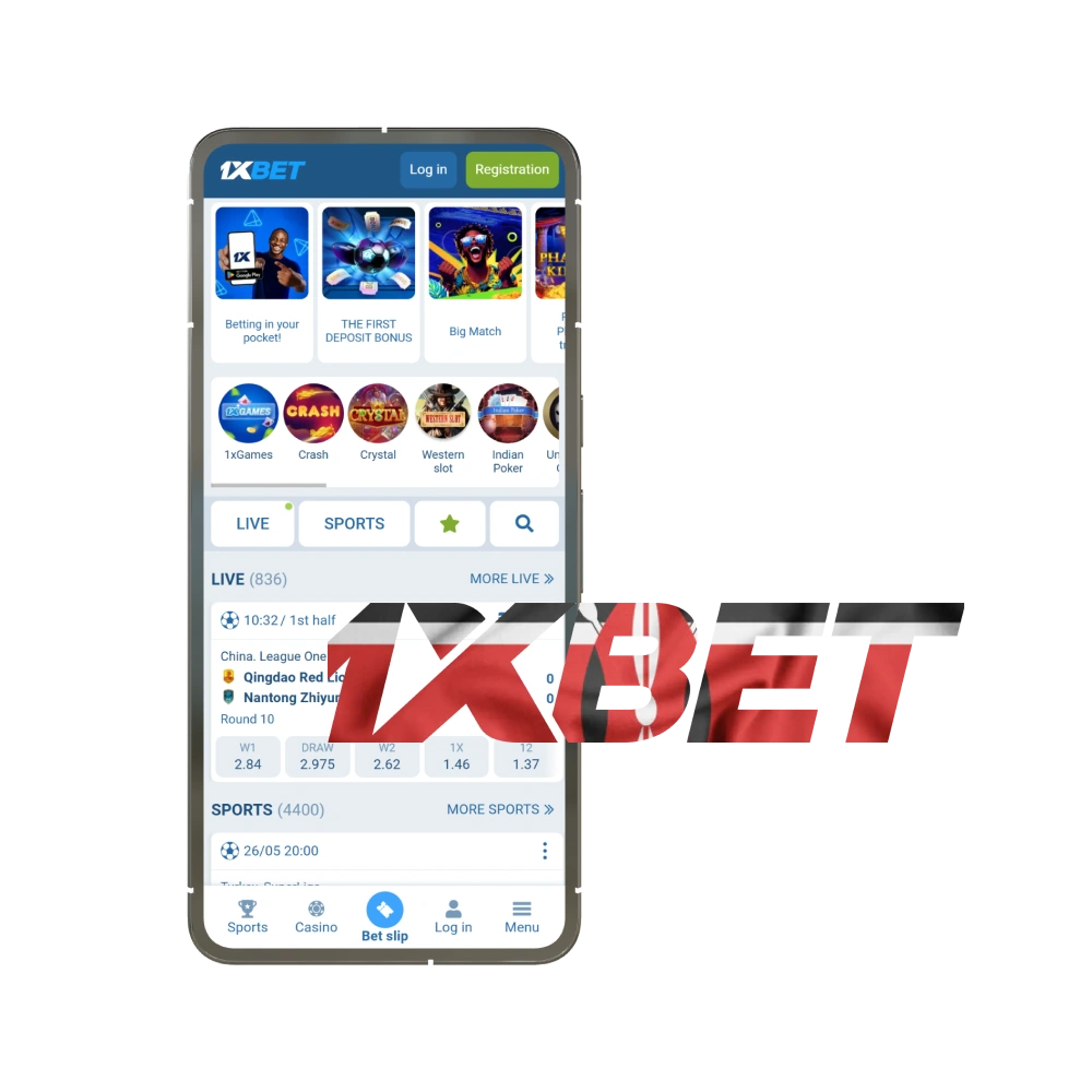 Win anywhere with 1xBet mobile casino and sport betting.