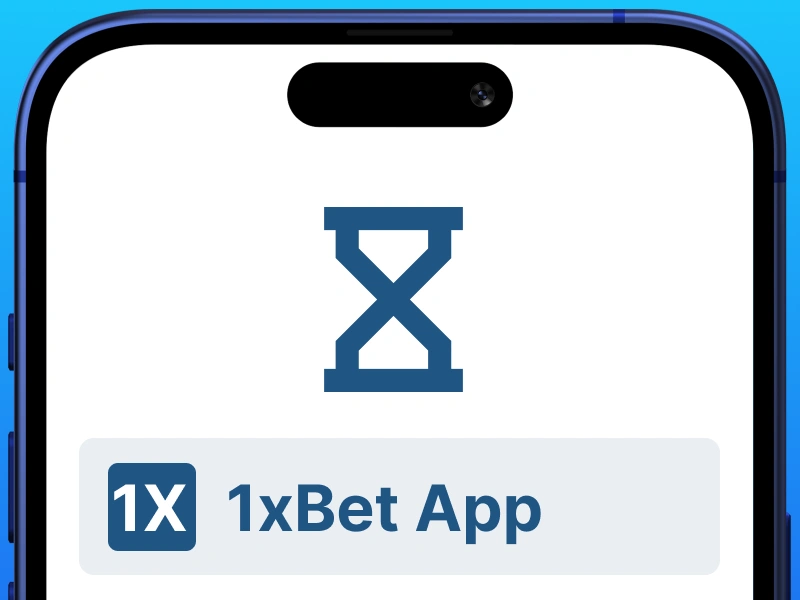 1xBet Kenya Android app installation progress screen