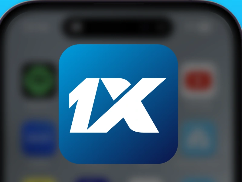 1xBet Kenya app icon on smartphone screen