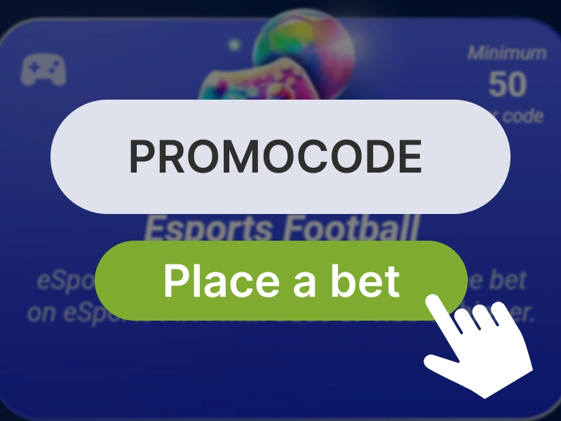 Place a Bet button highlighted on 1xBet Kenya site confirming promo code usage